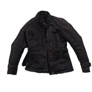 Alpinestars Black Motorcycle Riding Jacket Women's Small Armored